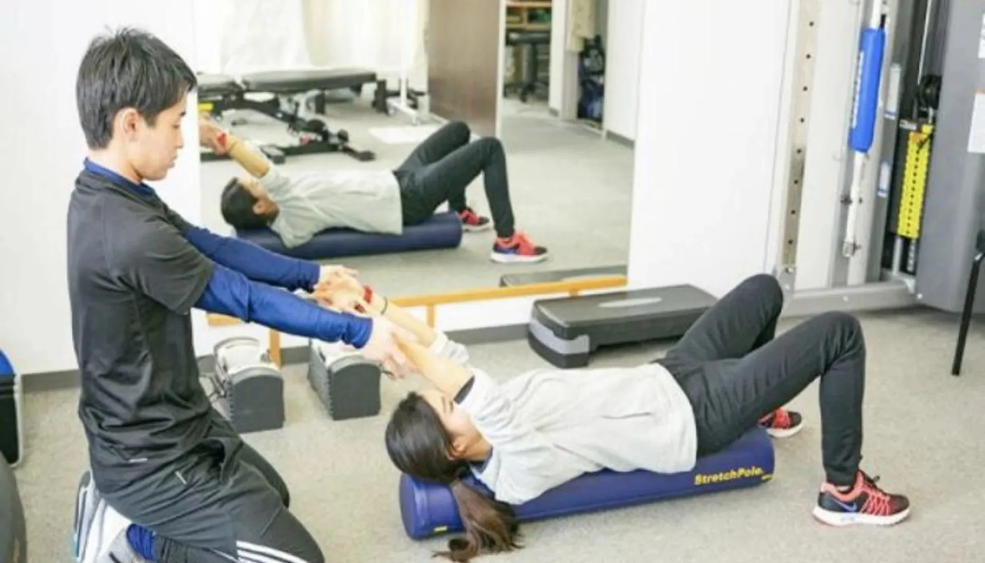 ストレッチの様子